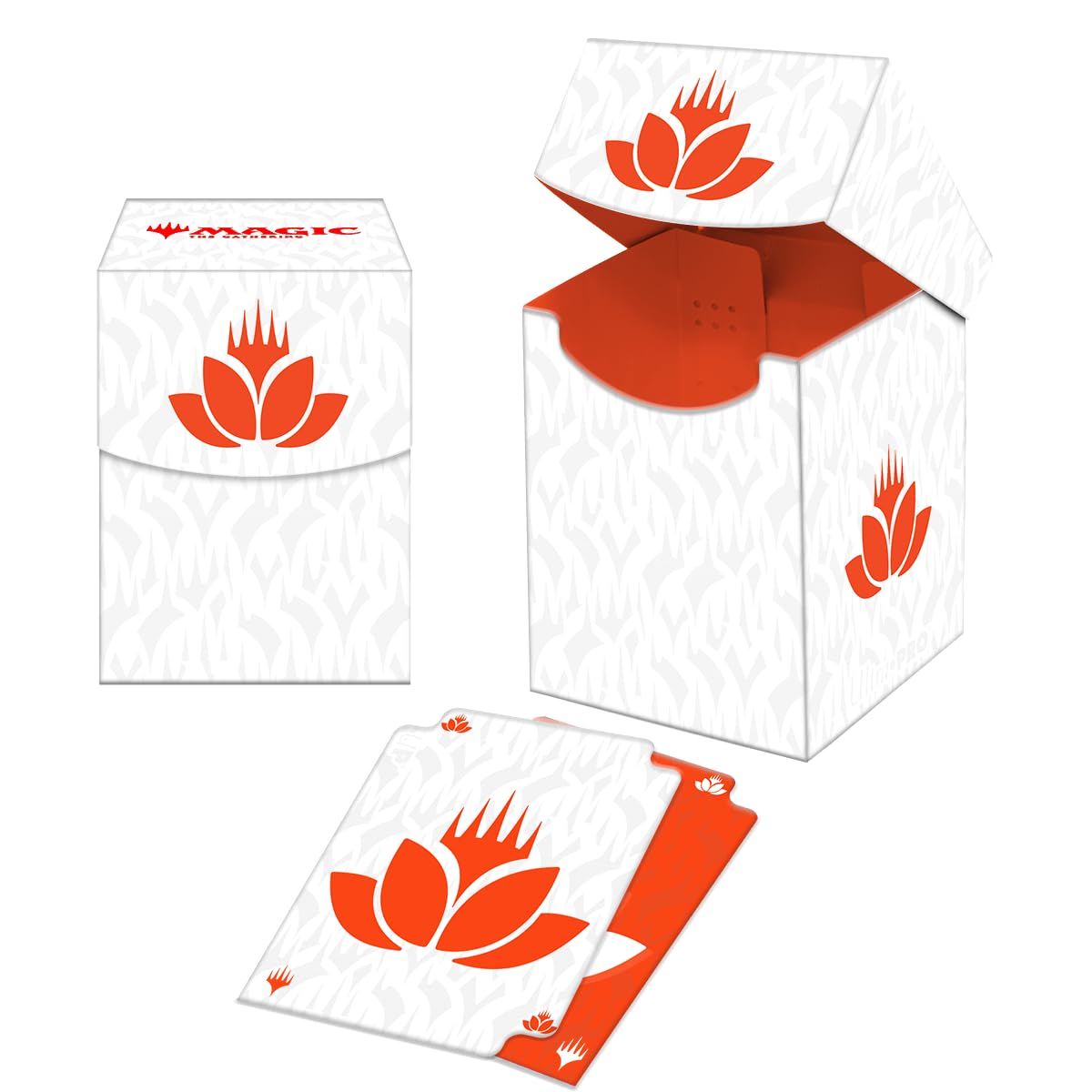 Ultra Pro - Mana 8 100+ Deck Box - Lotus for Magic: The Gathering Stores & Holds 100 Standard Sized Cards Durable Protective Collectors Game Deck Card Holder Box