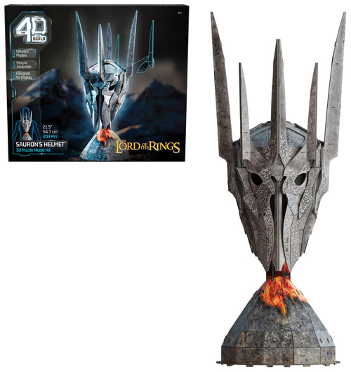 4D Build Lord of The Rings Sauron Helmet 3D Model Kit 203 Pcs Desk Décor Adult Puzzles for LOTR Fantasy Book Fans 3D Puzzles for Adults & Teens 12+