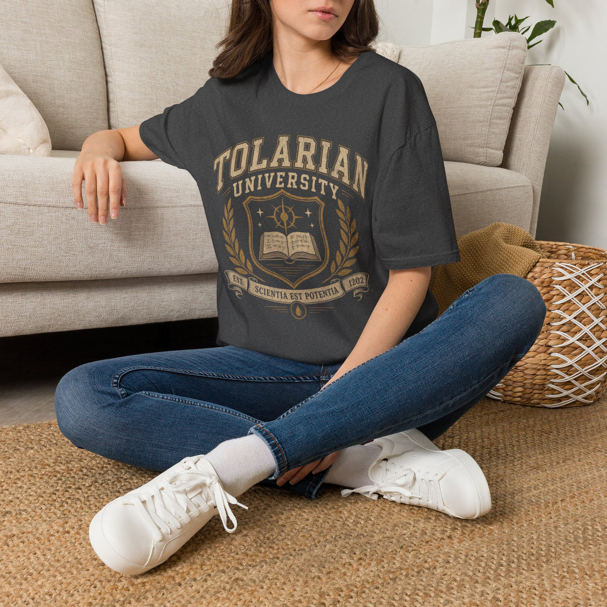 Tolarian University Crest T-Shirt — Collegiate Magic School Tee