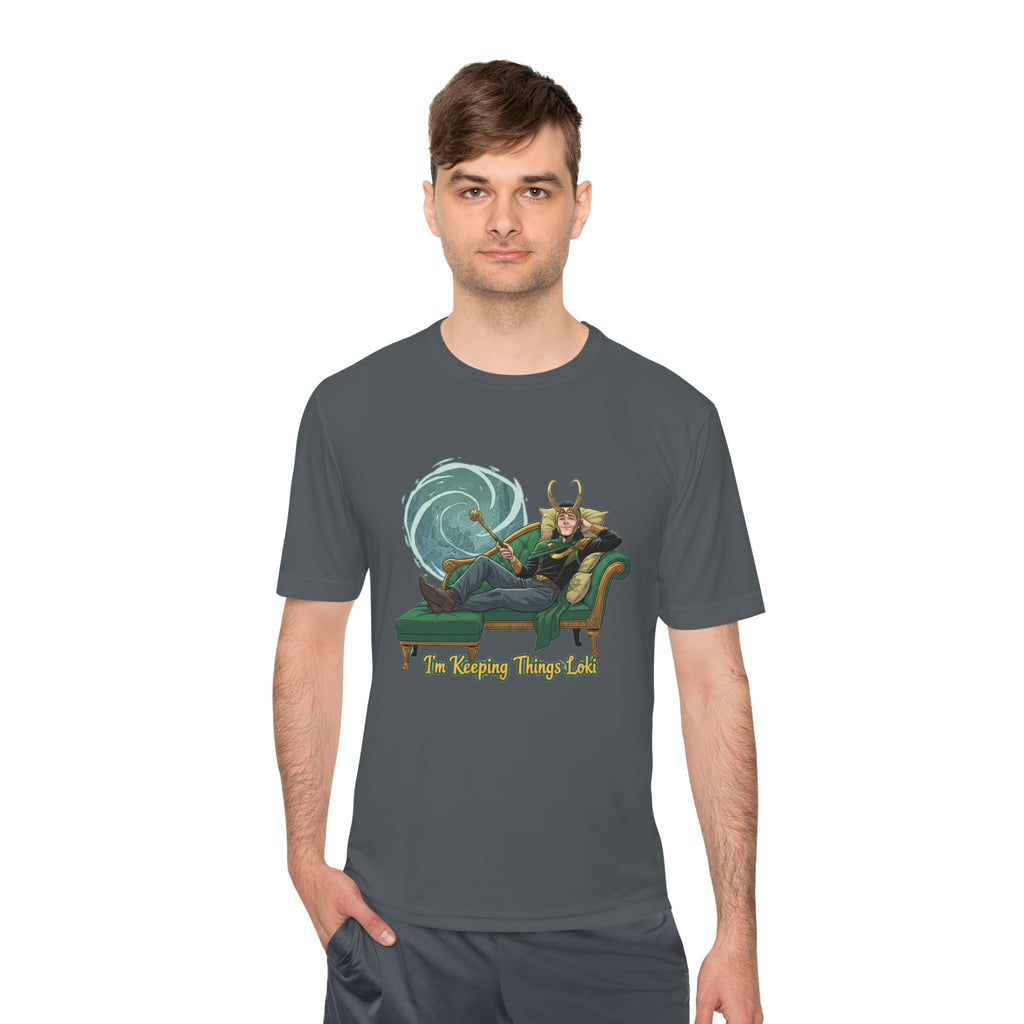 Loki Reclining on Chaise Tee | Mischief God Illustration, Fantasy Comic Shirt