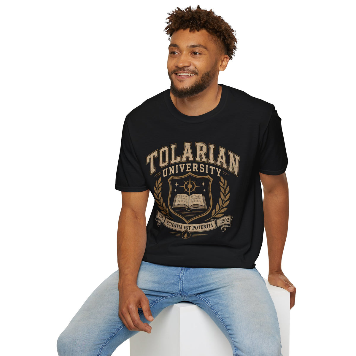 Tolarian University Crest T-Shirt — Collegiate Magic School Tee