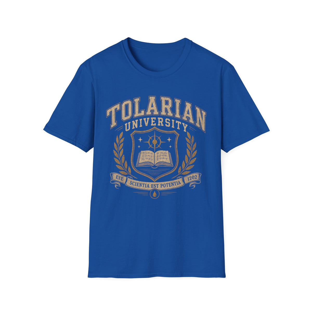 Tolarian University Crest T-Shirt — Collegiate Magic School Tee