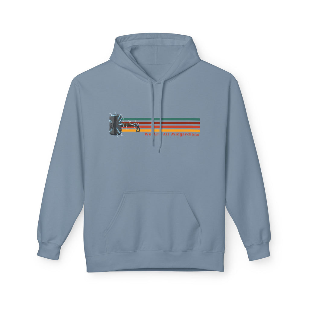 Retro "We Are All Midgardians" Mjolnir Hoodie