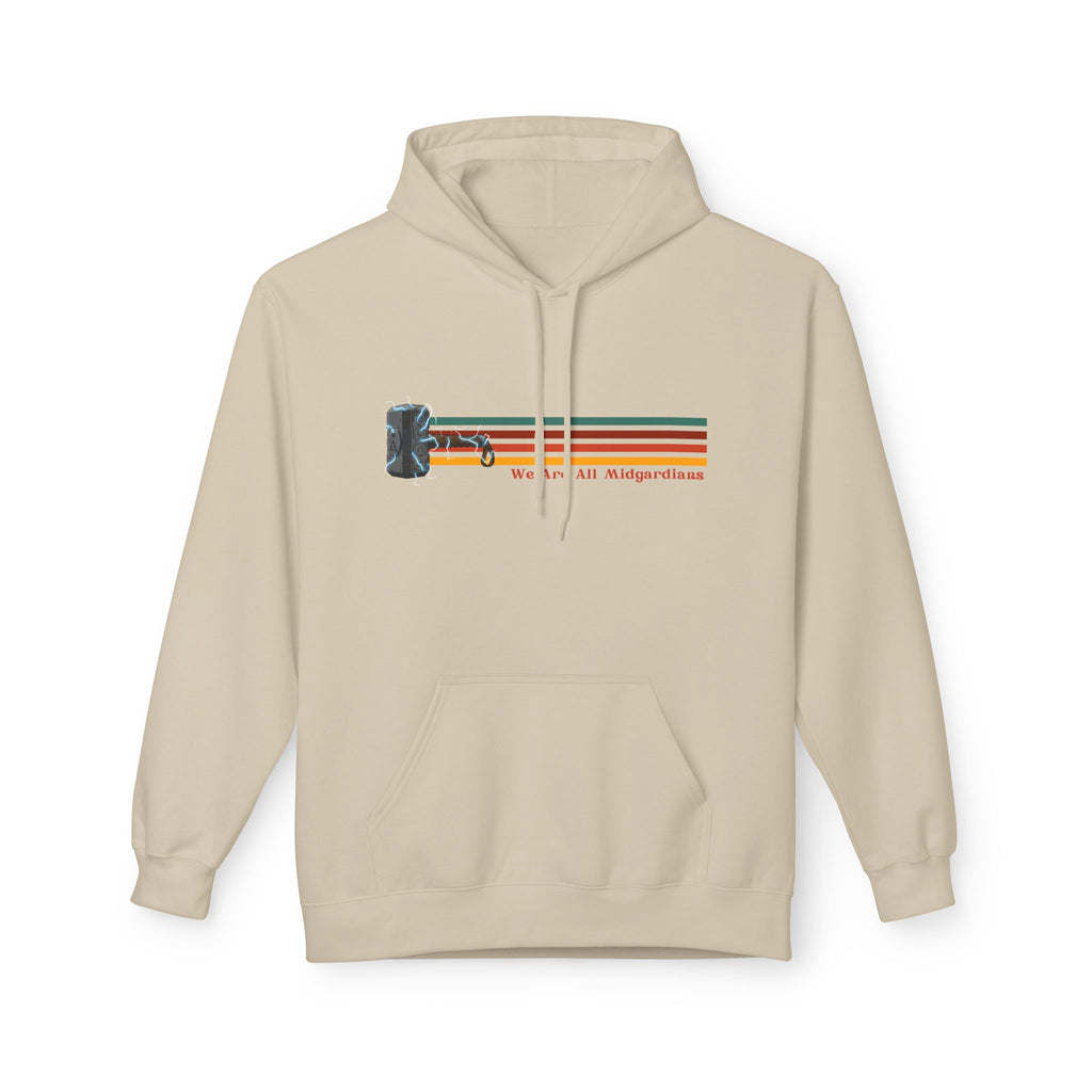 Retro "We Are All Midgardians" Mjolnir Hoodie