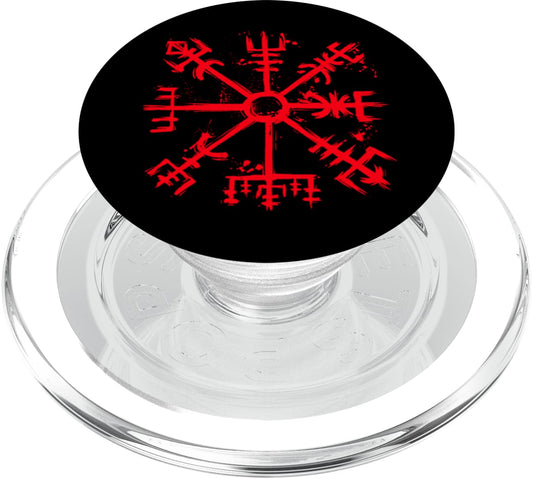 Viking Symbol - VEGVISIR Viking Compass - Norse Mythology PopSockets MagSafe PopGrip for iPhone