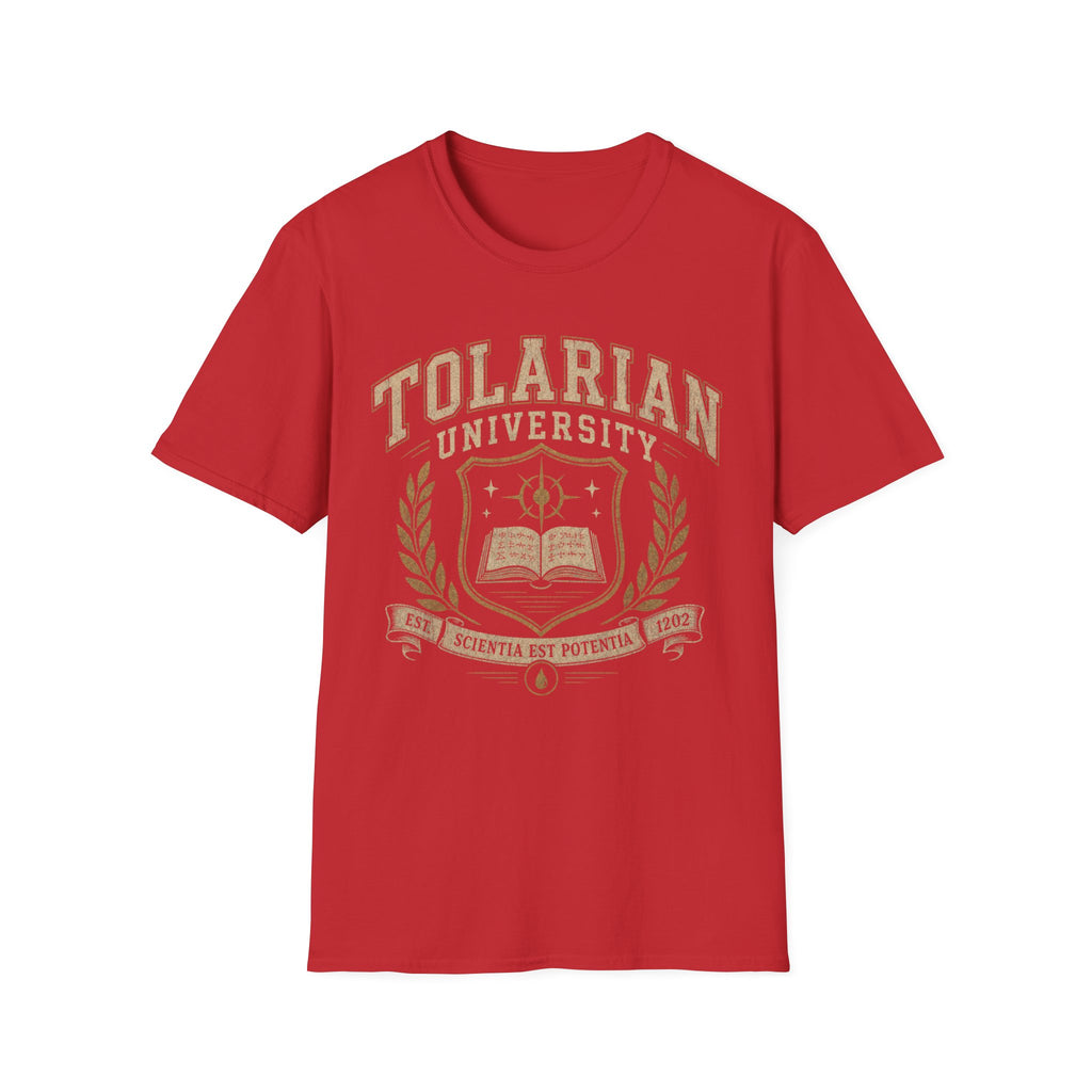 Tolarian University Crest T-Shirt — Collegiate Magic School Tee