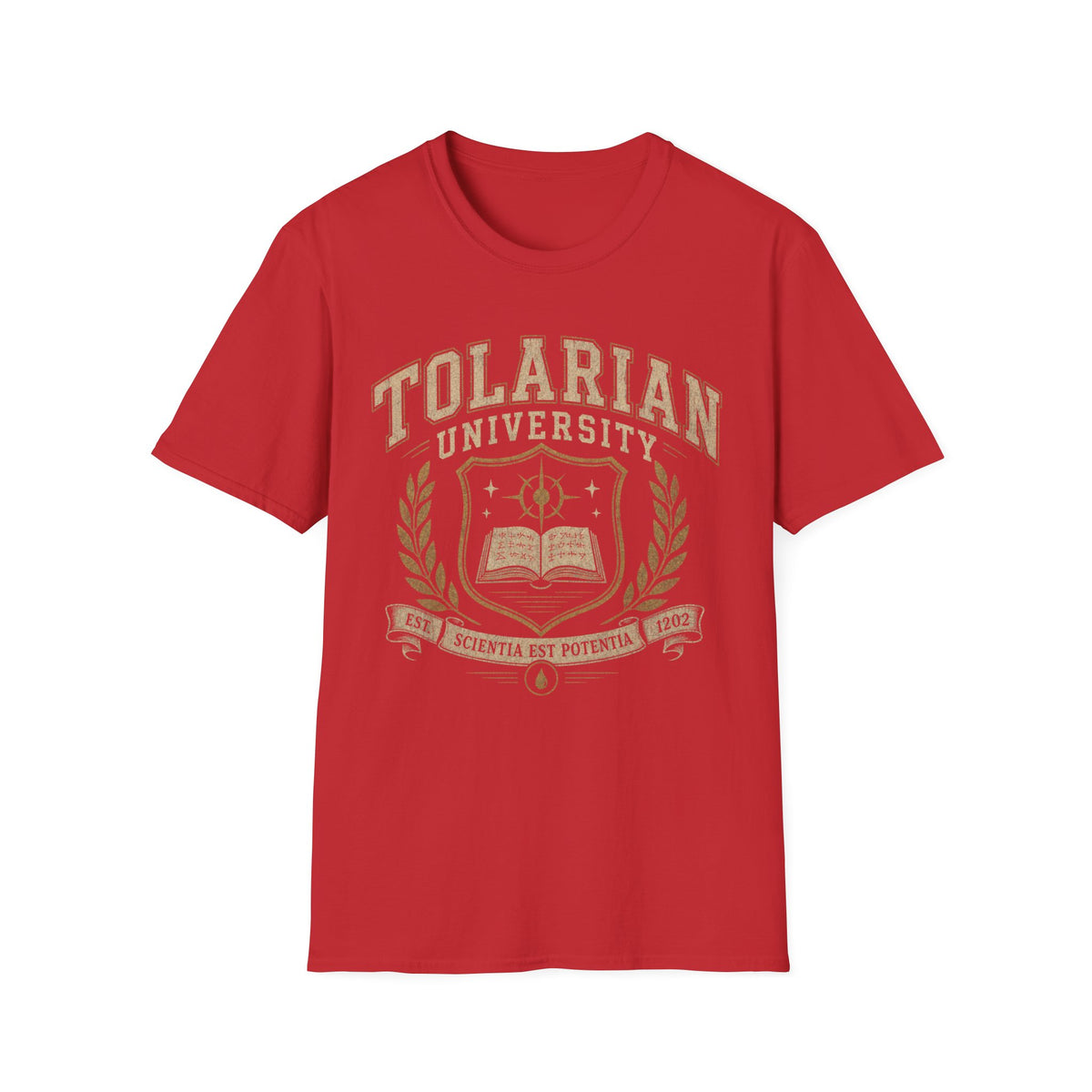 Tolarian University Crest T-Shirt — Collegiate Magic School Tee