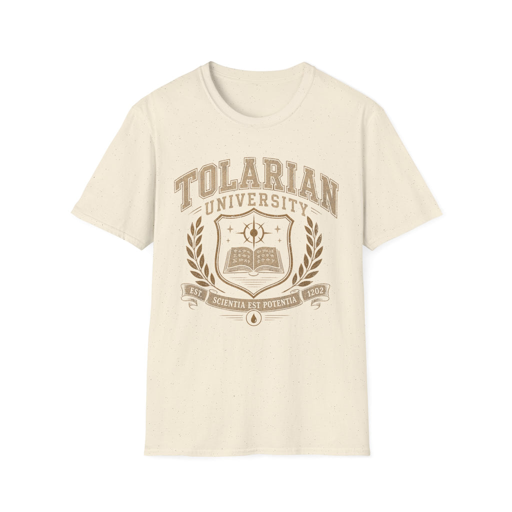 Tolarian University Crest T-Shirt — Collegiate Magic School Tee