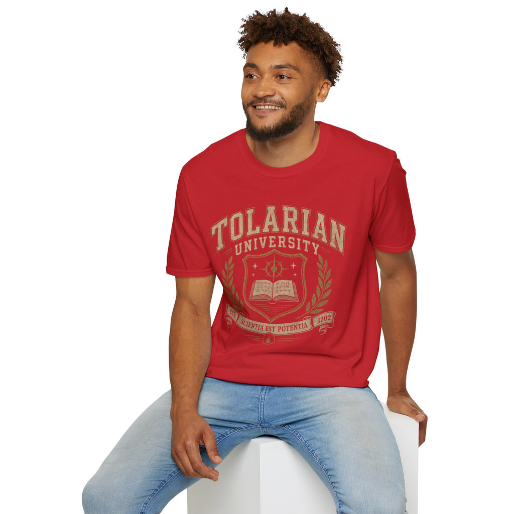 Tolarian University Crest T-Shirt — Collegiate Magic School Tee
