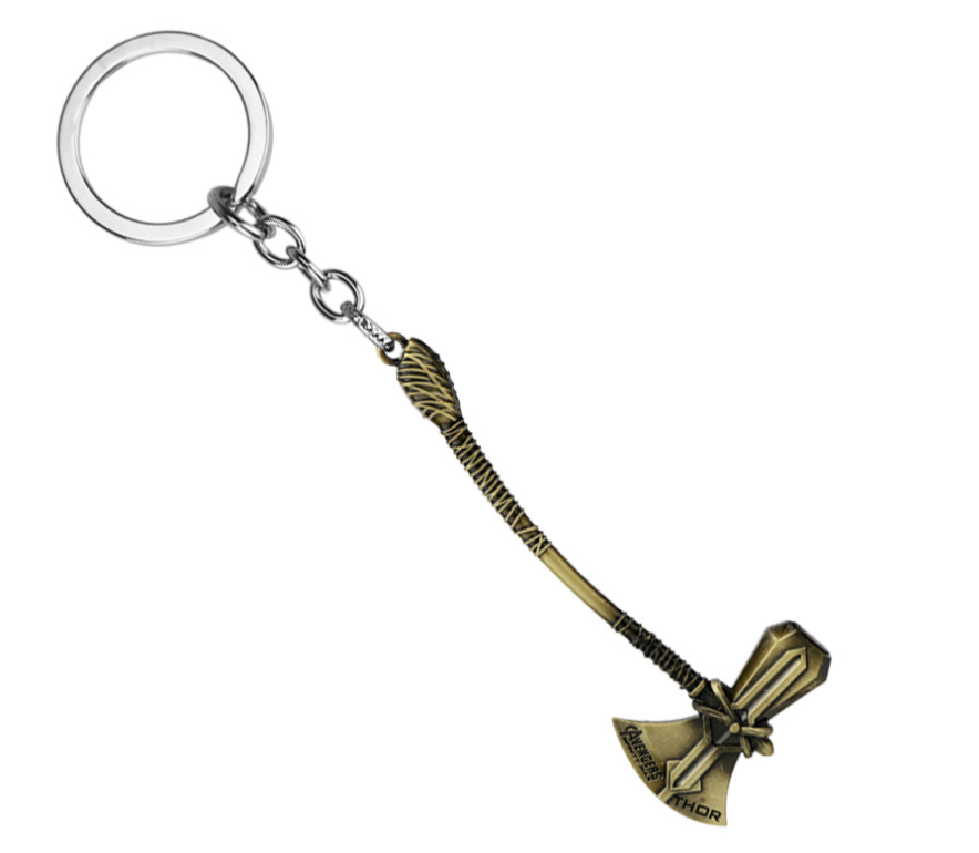 Avengers Infinity War Thor Loki Hammer Keychain