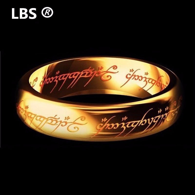 Titanium Steel Lord of the Rings Ring