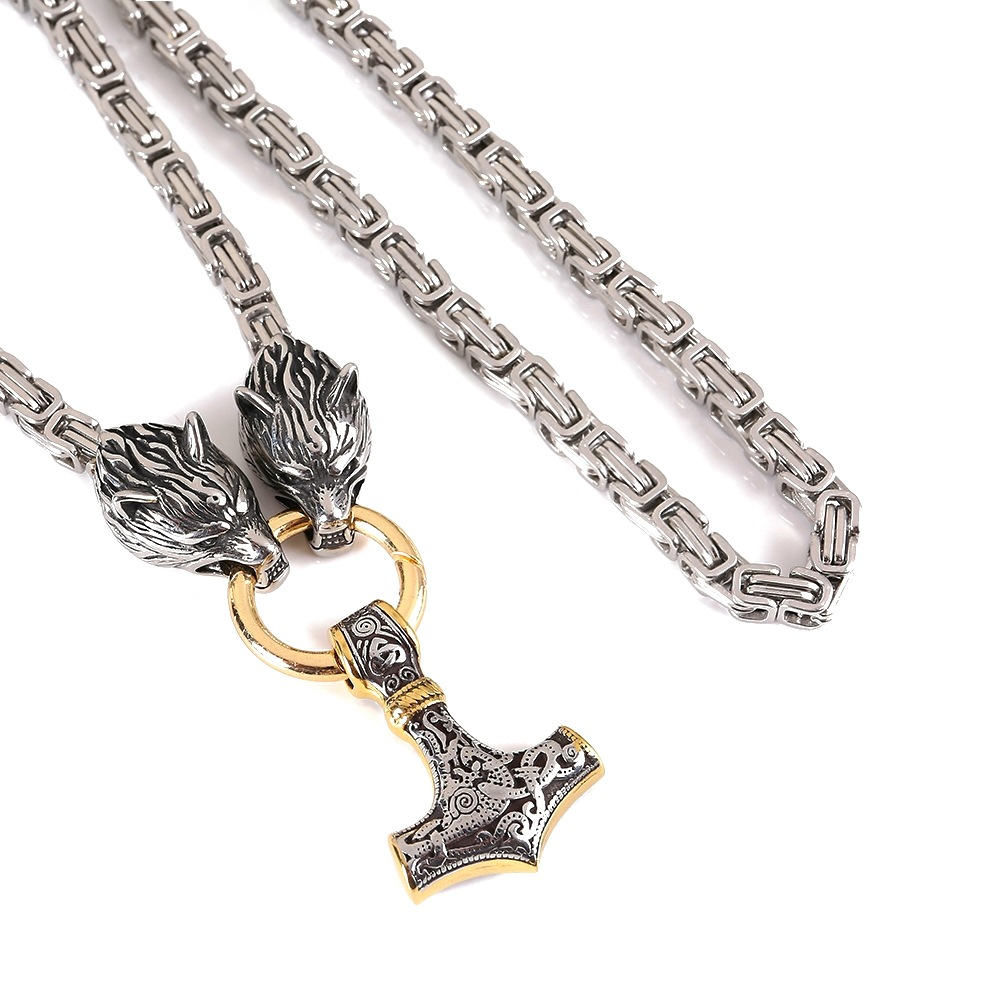 Norse Viking Myth Thor Hammer Pendant Necklace