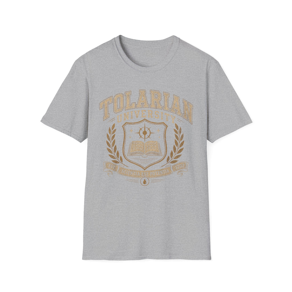 Tolarian University Crest T-Shirt — Collegiate Magic School Tee