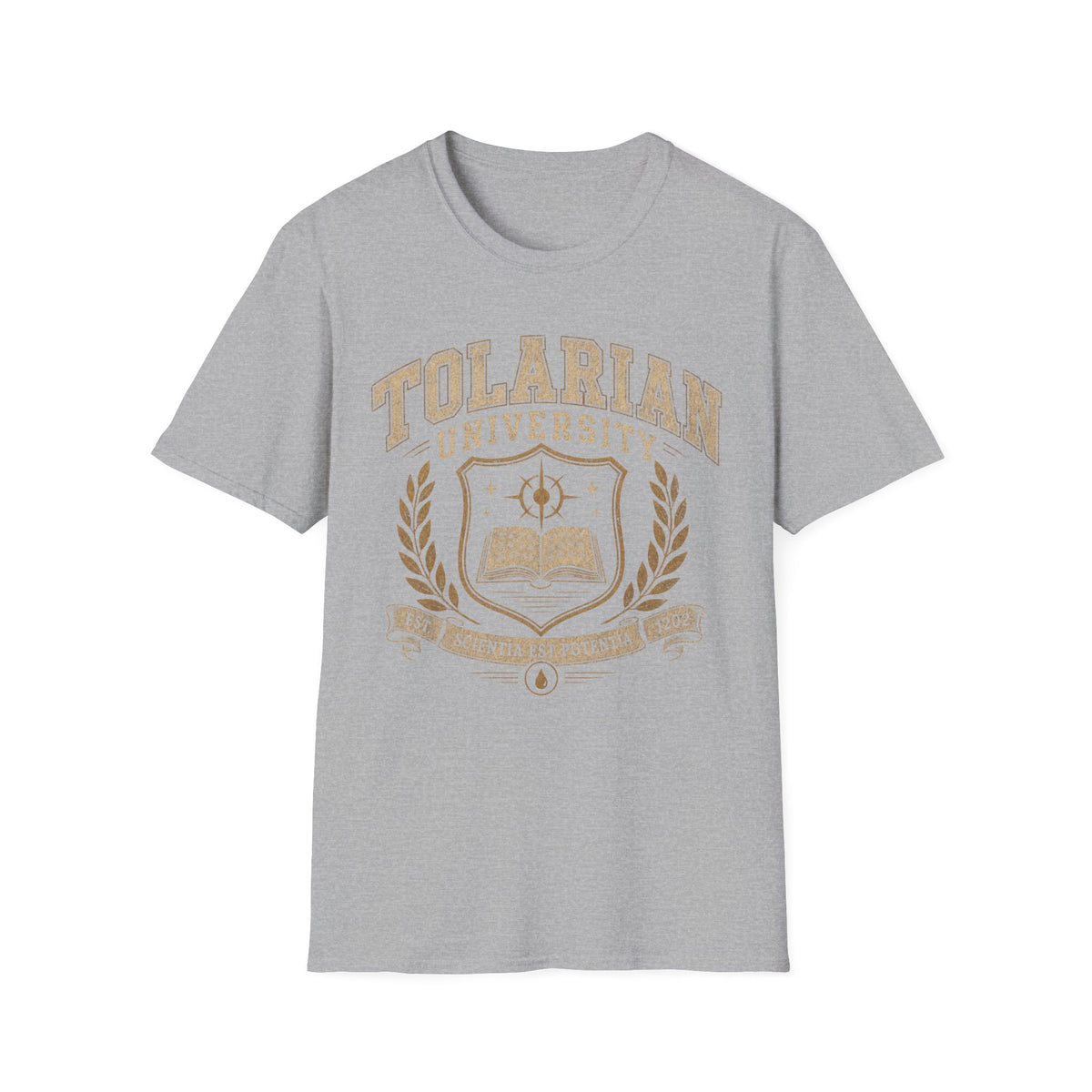 Tolarian University Crest T-Shirt — Collegiate Magic School Tee