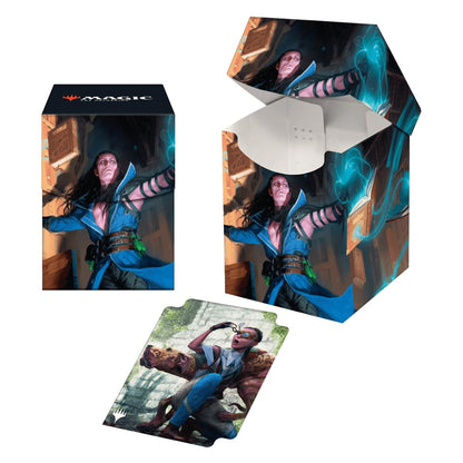 Ultra Pro - MTG Murders at Karlov Manor 100+ Deck Box Mirko Obsessive Theorist for Magic: The Gathering - Sleeved MTG cards Sized to Fit Standard Size Cards