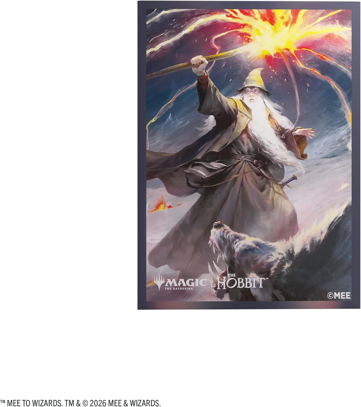 Magic: The Gathering The Hobbit Premium Art Sleeves - Gandalf, Shadow's Foe