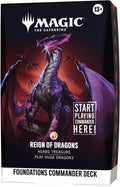 Magic: The Gathering Foundations Commander Deck - Reign of Dragons | 100-Card Deck + Accessories