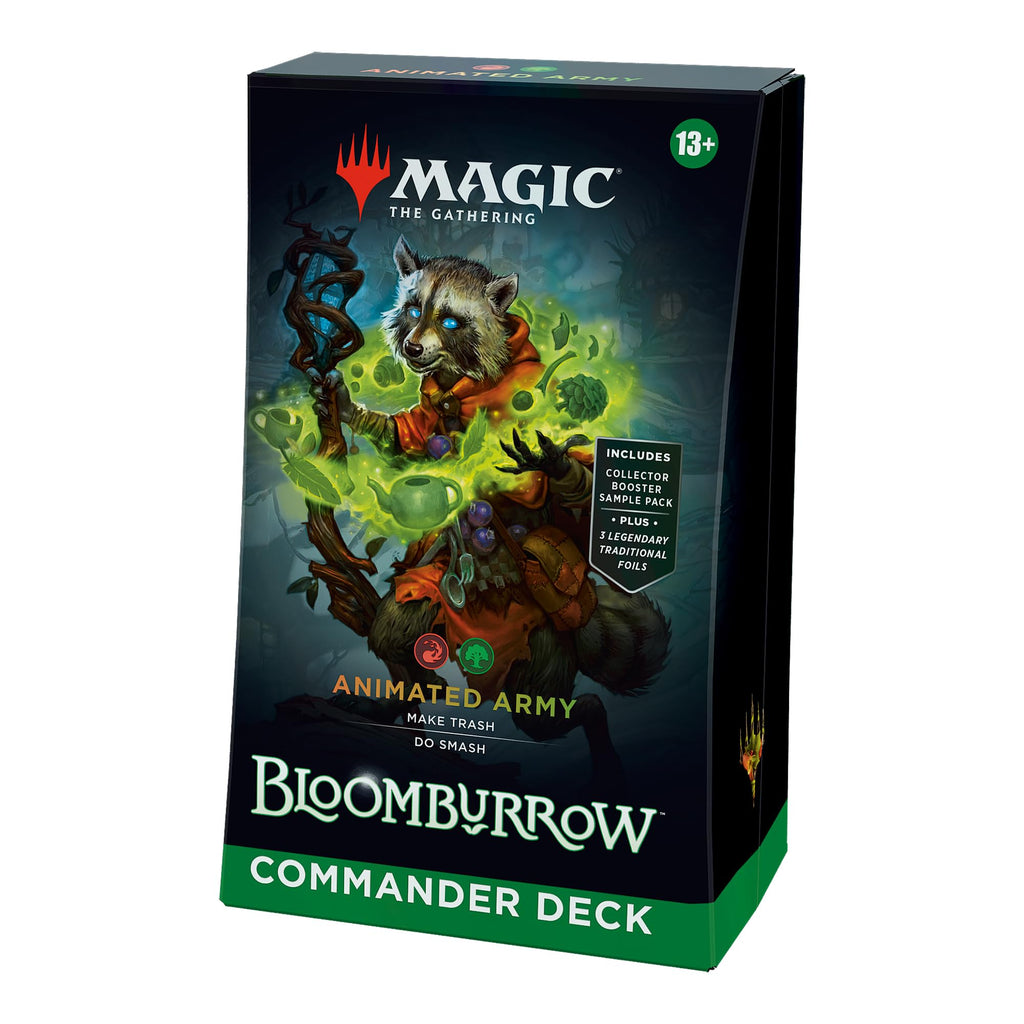Magic: The Gathering Bloomburrow Commander Deck - Family Matters (100-Card Deck, 2-Card Collector Booster Sample Pack + Accessories)