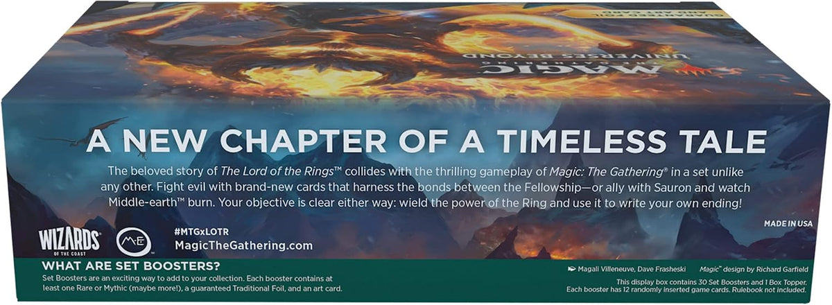 Magic: The Gathering The Lord of The Rings: Tales of Middle-Earth Set Booster Box - 30 Packs (360 Magic Cards)