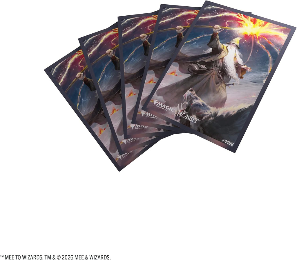 Magic: The Gathering The Hobbit Premium Art Sleeves - Gandalf, Shadow's Foe