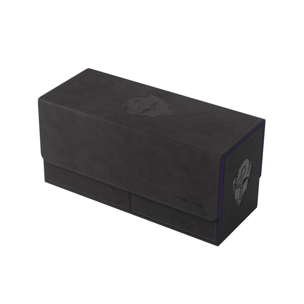 Gamegenic Card Deck Box: The Academic XL – Purple/Purple 133+ CT - Durable and Sturdy TCG OCG Card Storage – Compatible with MGT Magic The Gathering Pokemon Yugioh & Star Wars: Unlimited