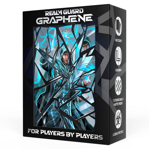 (Fractured Mage) 100% Hand-Drawn 100ct Textured Matte TCG/MTG Card Art Sleeves by Realm Guard