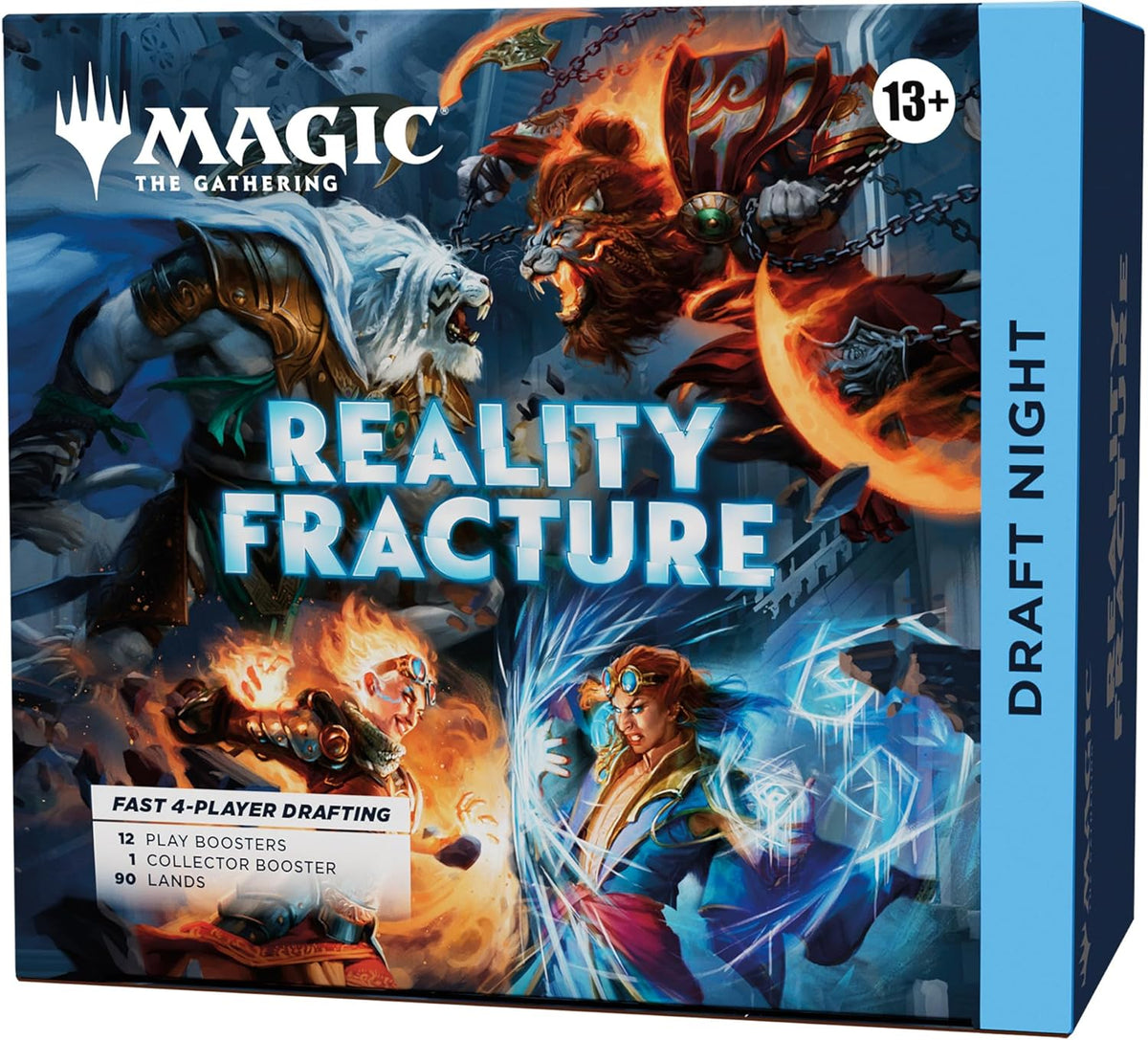 Magic: The Gathering Reality Fracture Draft Night | 1 Collector Booster, 12 Play Boosters, 90 Lands, 10 Tokens