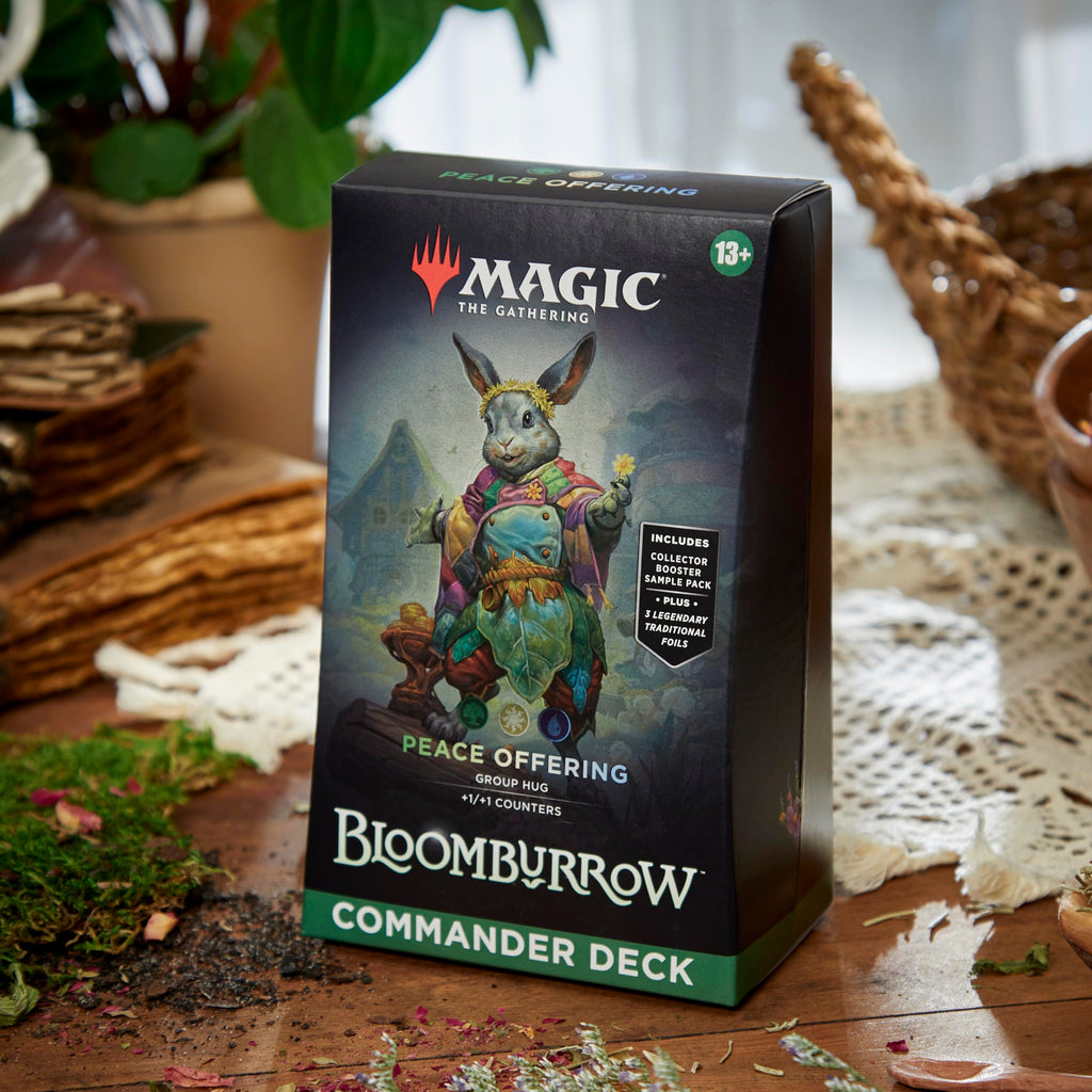 Magic: The Gathering Bloomburrow Commander Deck - Family Matters (100-Card Deck, 2-Card Collector Booster Sample Pack + Accessories)