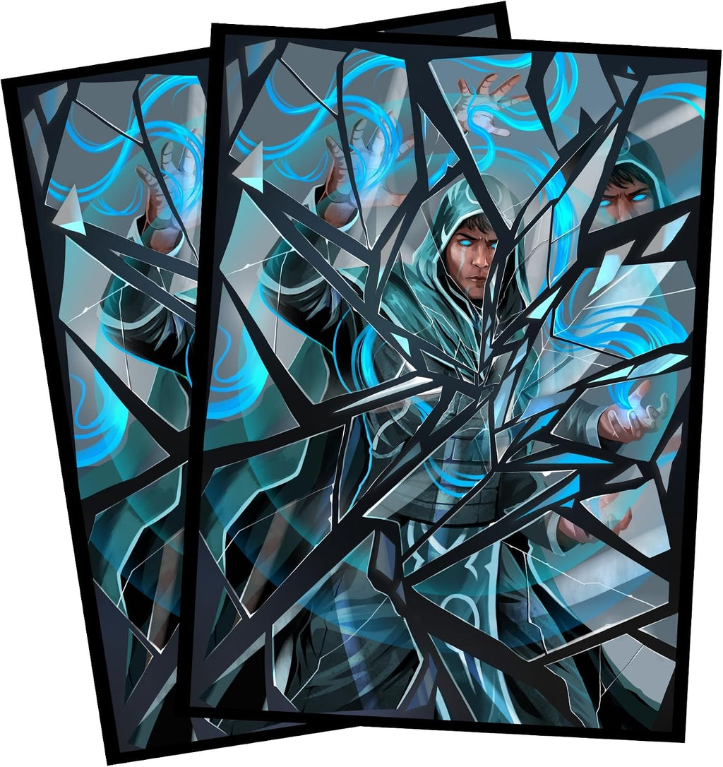 (Fractured Mage) 100% Hand-Drawn 100ct Textured Matte TCG/MTG Card Art Sleeves by Realm Guard