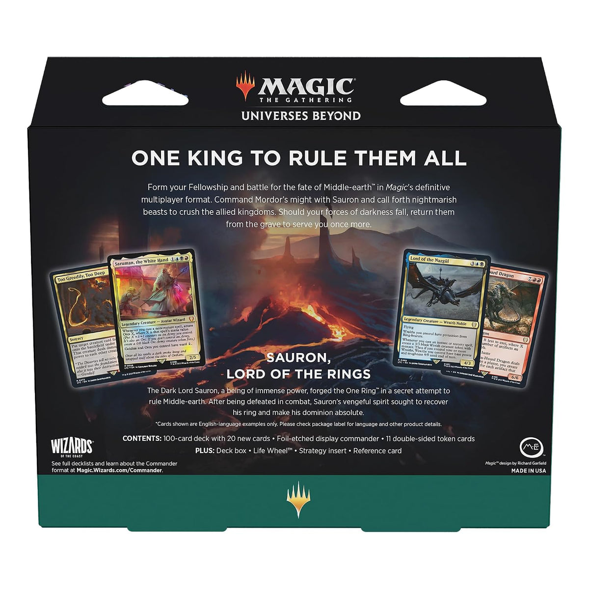 Magic The Gathering The Lord of The Rings: Tales of Middle-Earth Commander Deck - The Hosts of Mordor