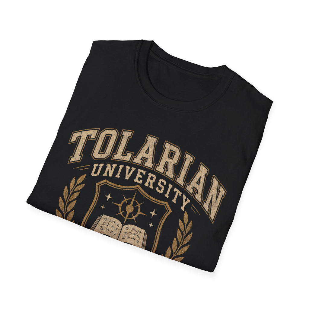 Tolarian University Crest T-Shirt — Collegiate Magic School Tee