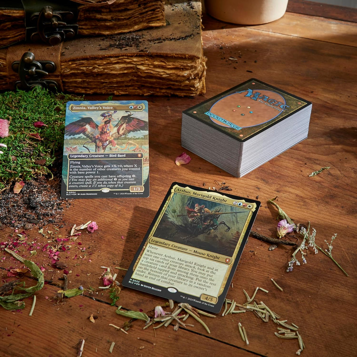 Magic: The Gathering Bloomburrow Commander Deck - Family Matters (100-Card Deck, 2-Card Collector Booster Sample Pack + Accessories)