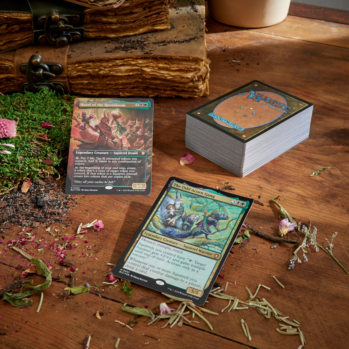 Magic: The Gathering Bloomburrow Commander Deck - Family Matters (100-Card Deck, 2-Card Collector Booster Sample Pack + Accessories)