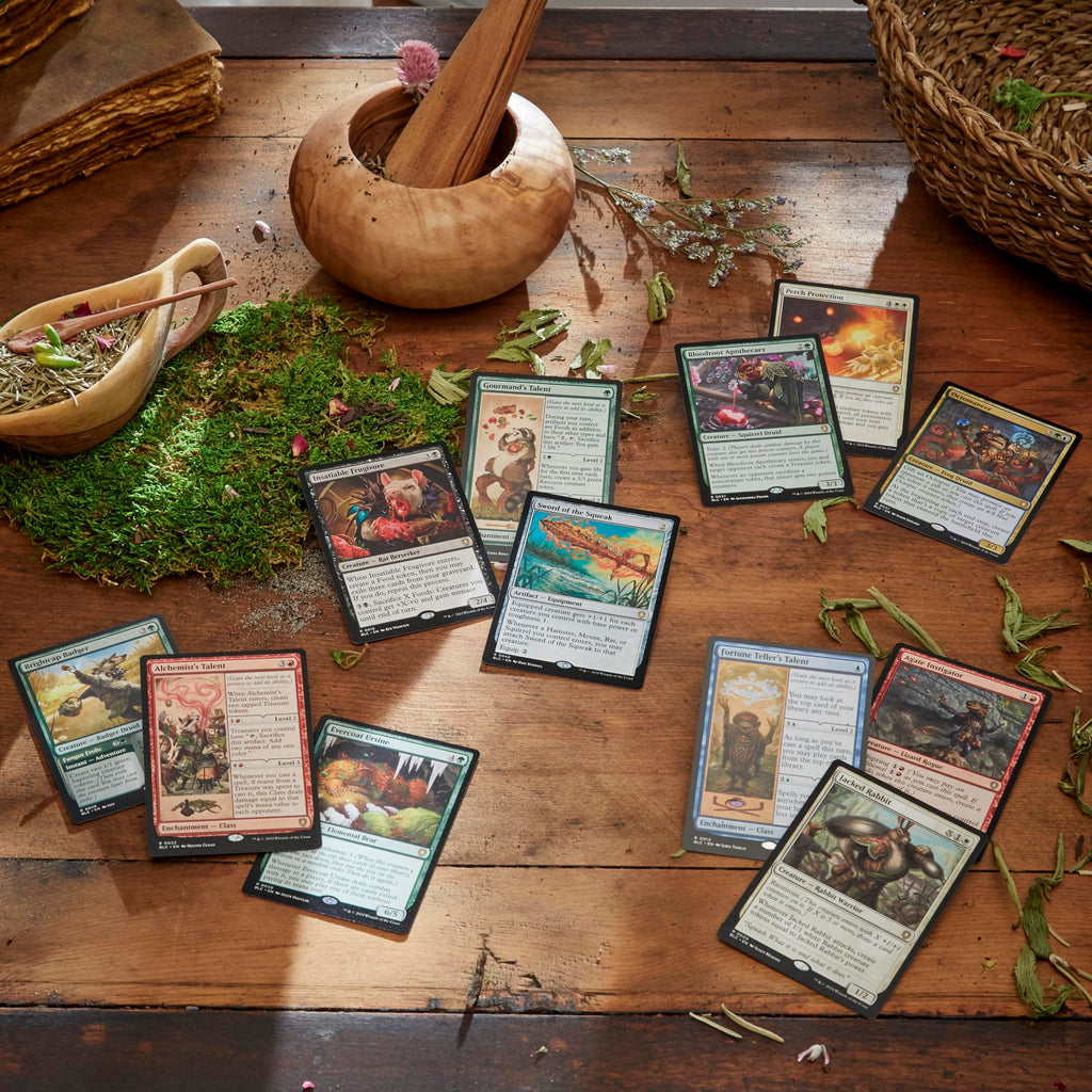 Magic: The Gathering Bloomburrow Commander Deck - Family Matters (100-Card Deck, 2-Card Collector Booster Sample Pack + Accessories)