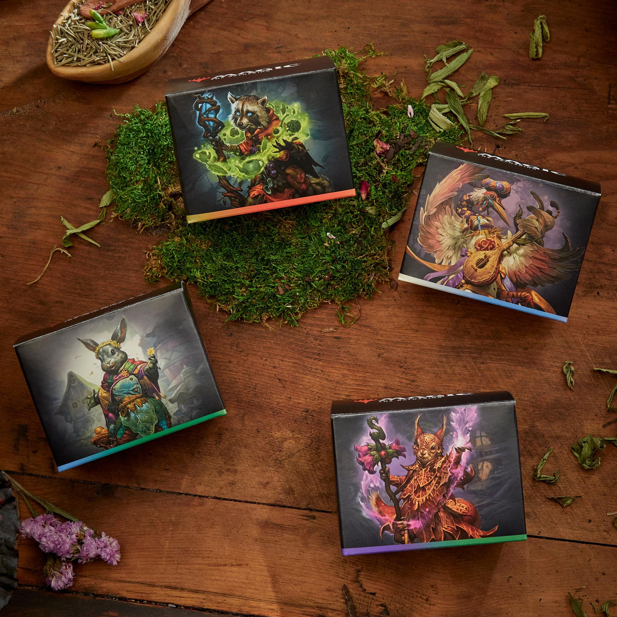 Magic: The Gathering Bloomburrow Commander Deck - Family Matters (100-Card Deck, 2-Card Collector Booster Sample Pack + Accessories)