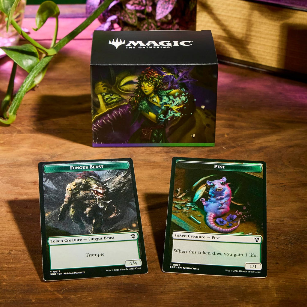 Magic: The Gathering Secrets of Strixhaven Commander Deck - Witherbloom Pestilence (100-Card Deck, Deck Box + Accessories)