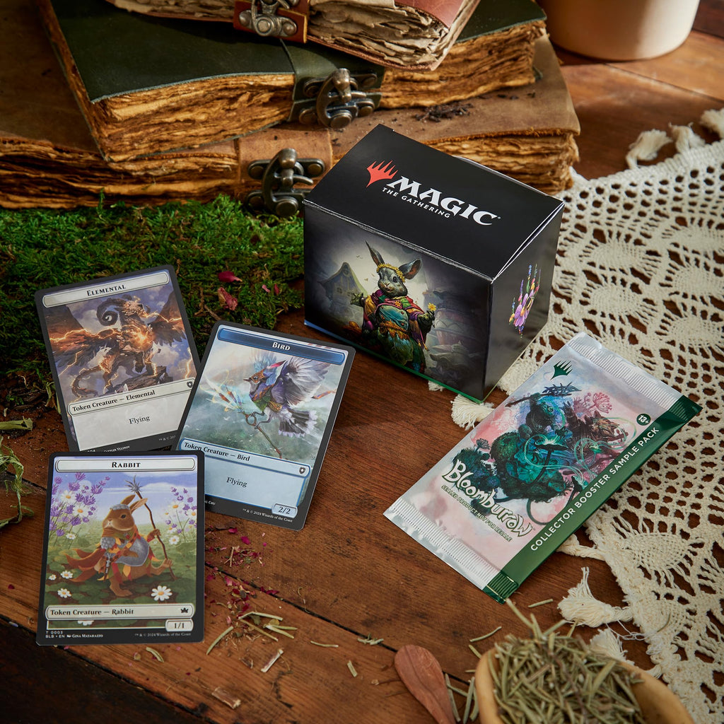 Magic: The Gathering Bloomburrow Commander Deck - Family Matters (100-Card Deck, 2-Card Collector Booster Sample Pack + Accessories)