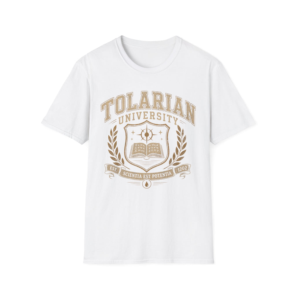 Tolarian University Crest T-Shirt — Collegiate Magic School Tee