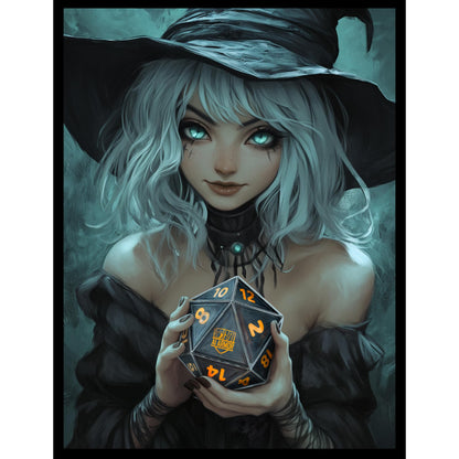 MTG Magic The Gathering (D20 Witch) - 100ct Matte TCG Card Art Sleeves by Ai Armor