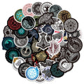 Viking Stickers 100 Pcs Norse Stickers Logo Decals Runic Compass Viking Totem Stickers for Phone Case Laptop Water Botter Waterproof Cute Vinyl Stickers for Skateboard Guitar Birthday for Adults Teens