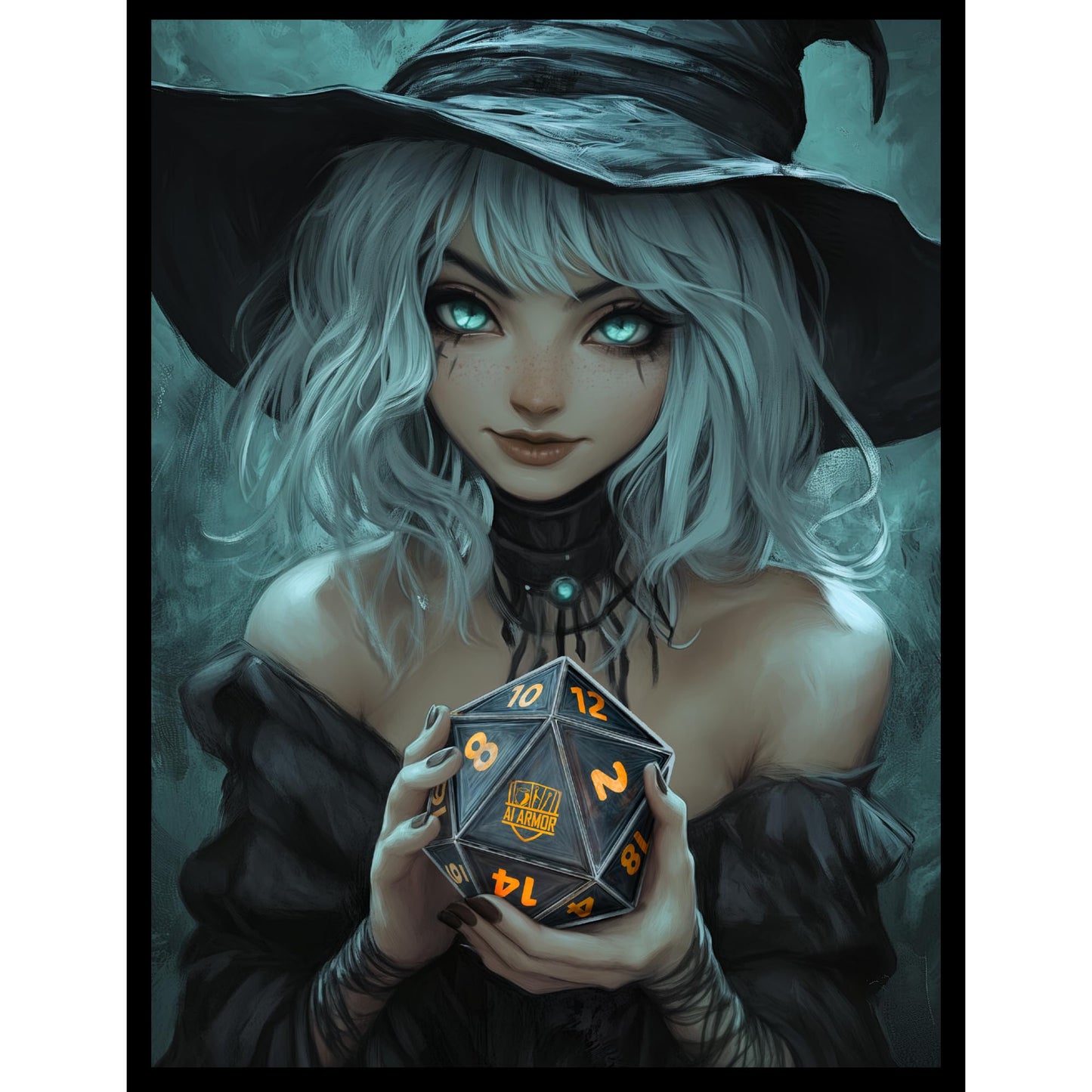 MTG Magic The Gathering (D20 Witch) - 100ct Matte TCG Card Art Sleeves by Ai Armor