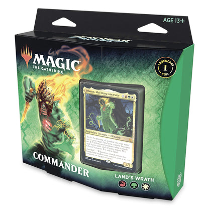 Magic: The Gathering Zendikar Rising Commander Deck – Lands Wrath | 100 Card Ready-to-Play Deck | 1 Foil Commander | Red-Green-White