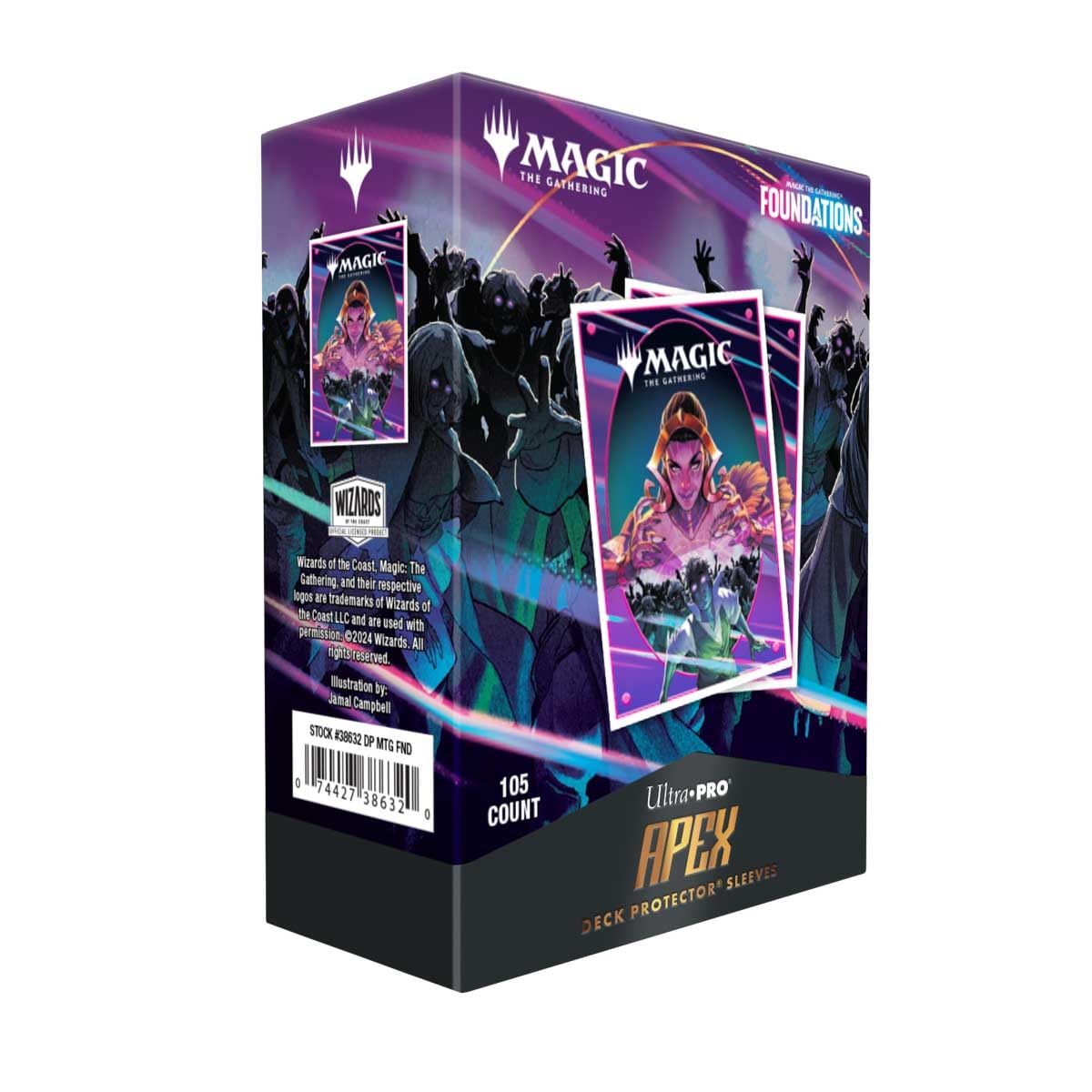 Ultra PRO - Foundations Liliana 105ct APEX Deck Protector™ Sleeves for Magic: The Gathering Card Sleeves & Top Loaders for Cards - Friendly Trading Card Game Accessories - Durable Deck Sleeves