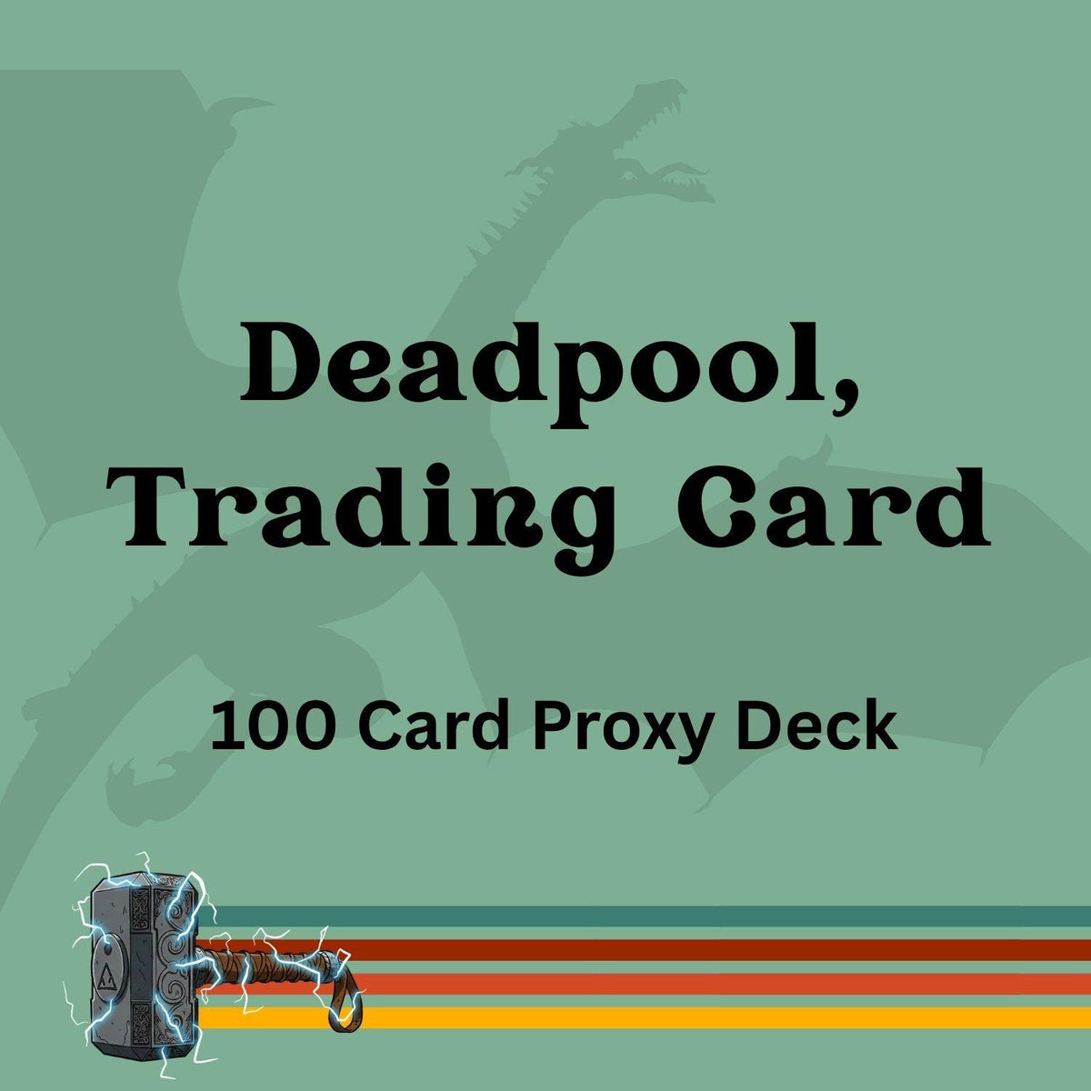 Deadpool, Trading Card 100 PROXY Card Commander Deck - Sleeved