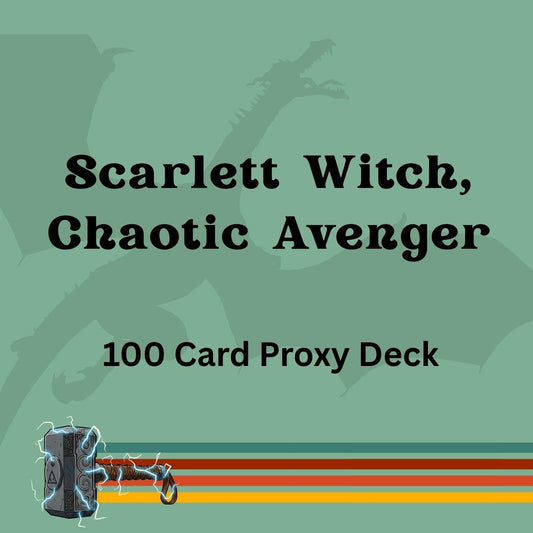 Scarlett Witch, Chaotic Avenger 100 PROXY Card Commander Deck - Sleeved