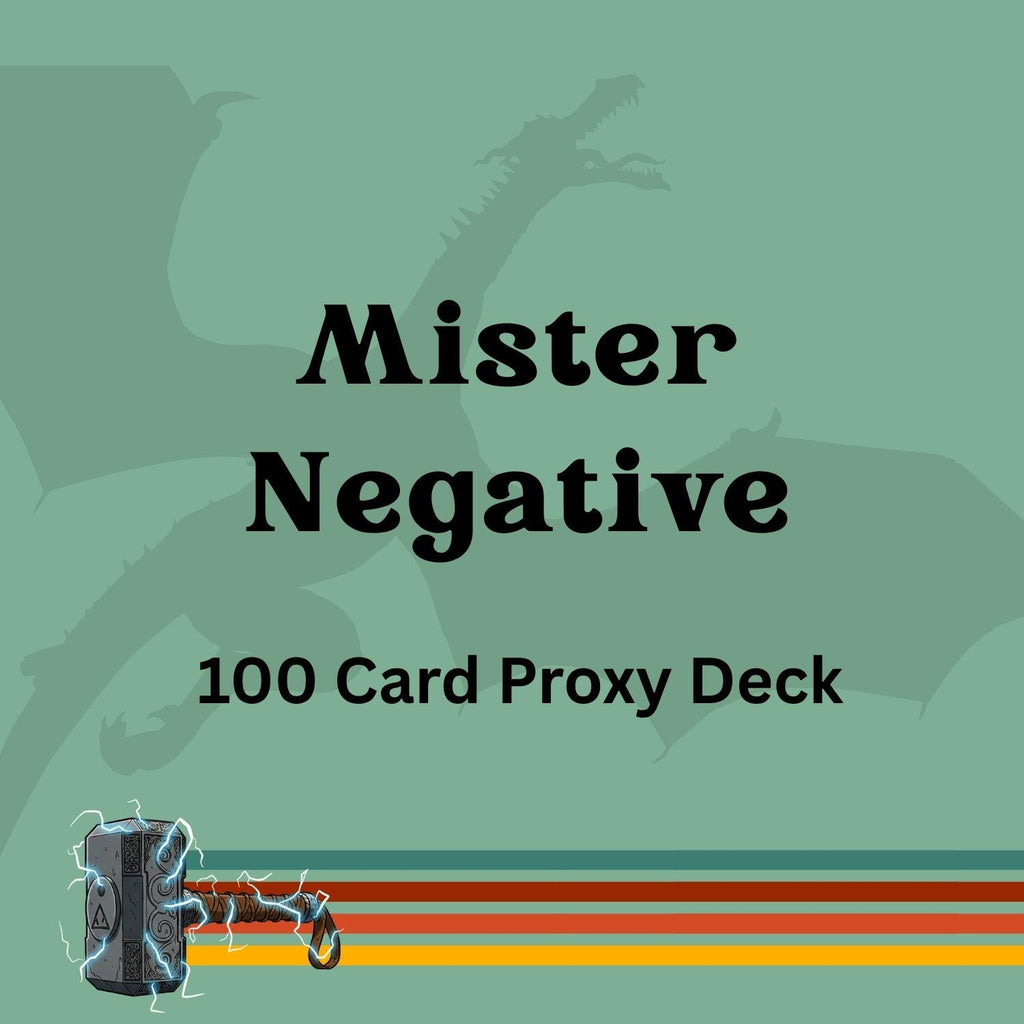 Mister Negative 100 PROXY Card Commander Deck - Sleeved