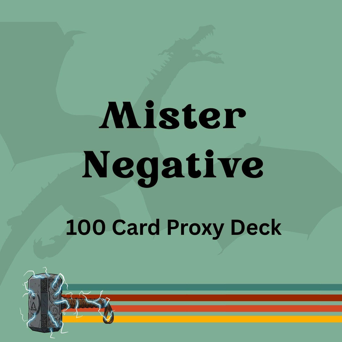 Mister Negative 100 PROXY Card Commander Deck - Sleeved