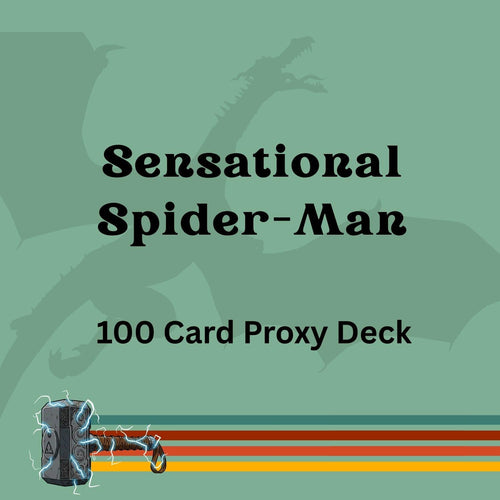 Sensational Spider-Man 100 PROXY Card Commander Deck - Sleeved