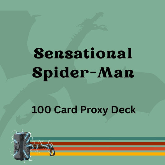 Sensational Spider-Man 100 PROXY Card Commander Deck - Sleeved
