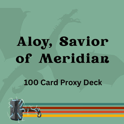 Aloy, Savior of Meridian 100 PROXY Card Commander Deck - Sleeved